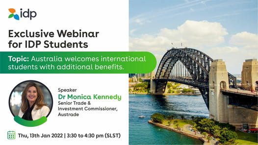 Exclusive Webinar for IDP Students – Registration