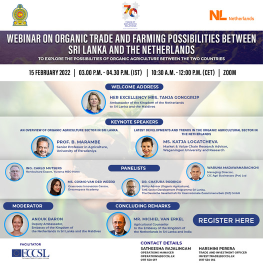 Webinar on Organic Trade and Farming Possibilities between Sri Lanka and the Netherlands
