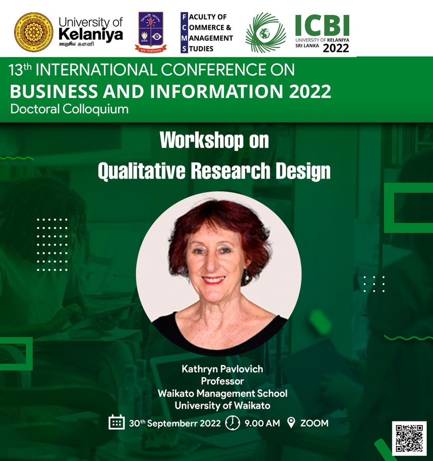 Workshop on Qualitative Research Design – ICBI 2022