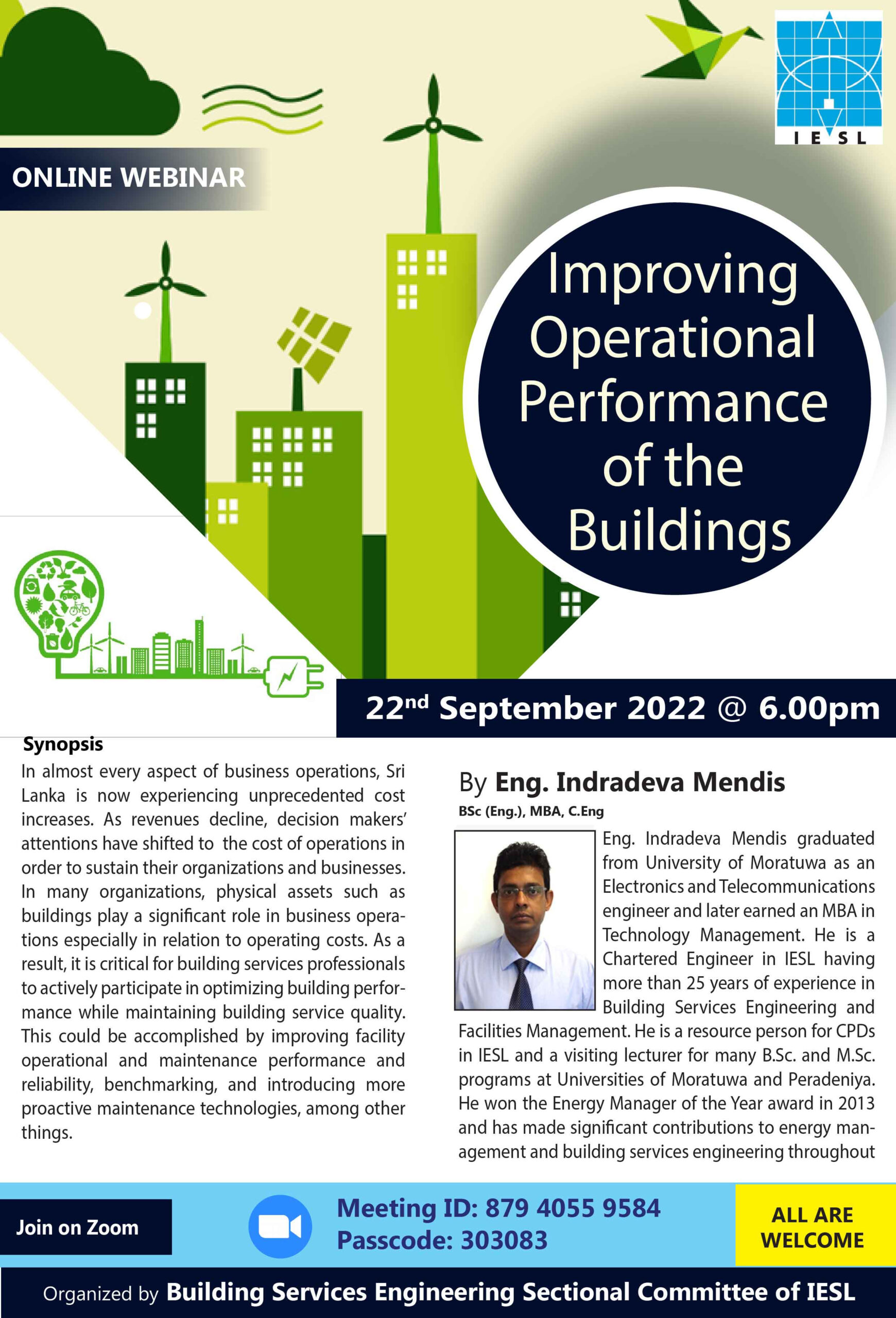 Improving Operational Performance of the Buildings